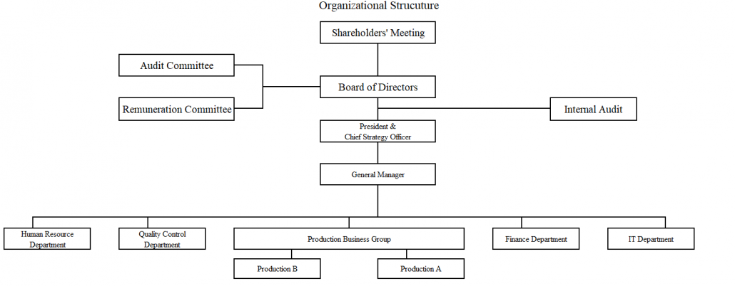 Organizational Structure - Sixxon Technologies